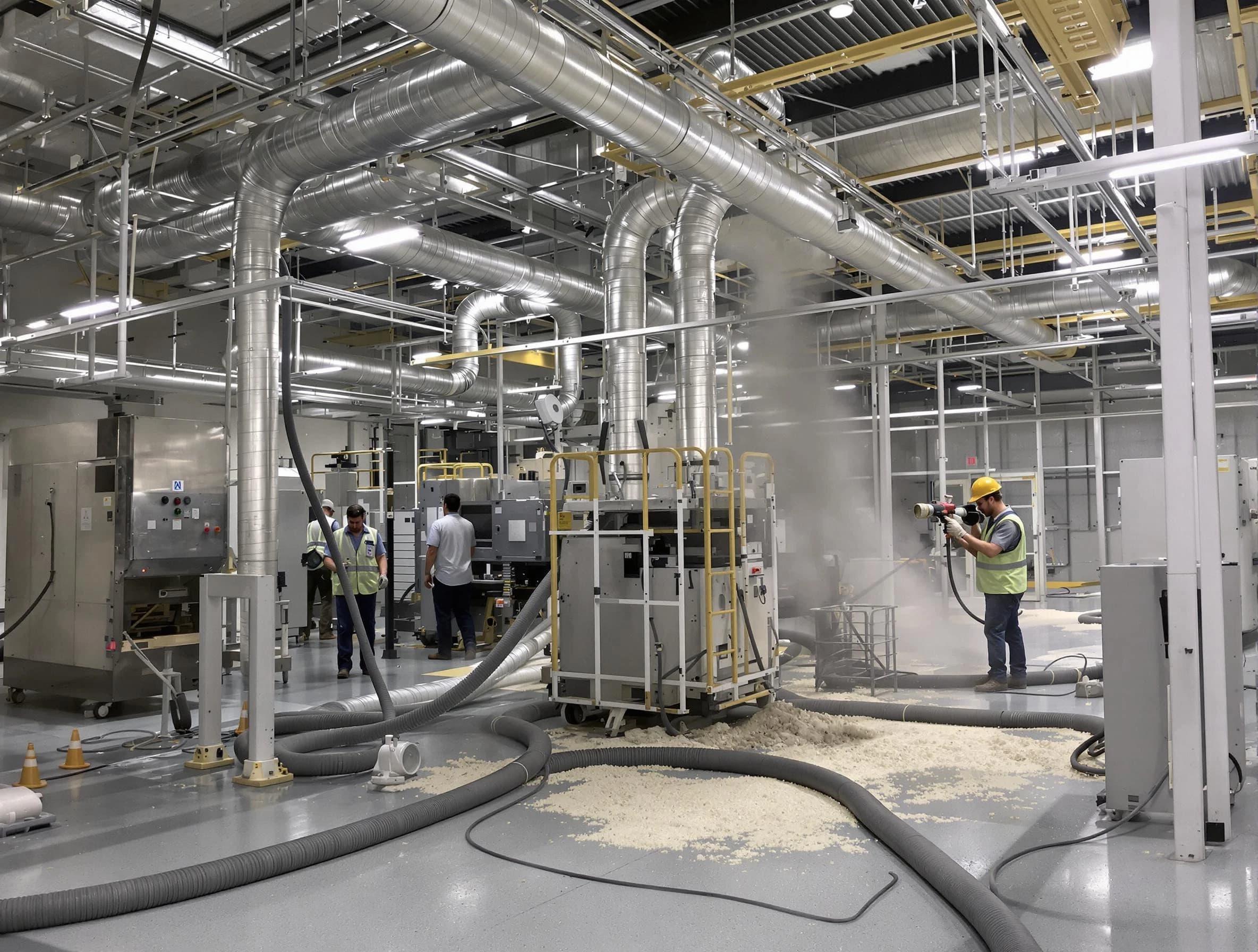 Heavy-duty industrial duct cleaning by Four Square Mile Air Duct Cleaning in Four Square Mile