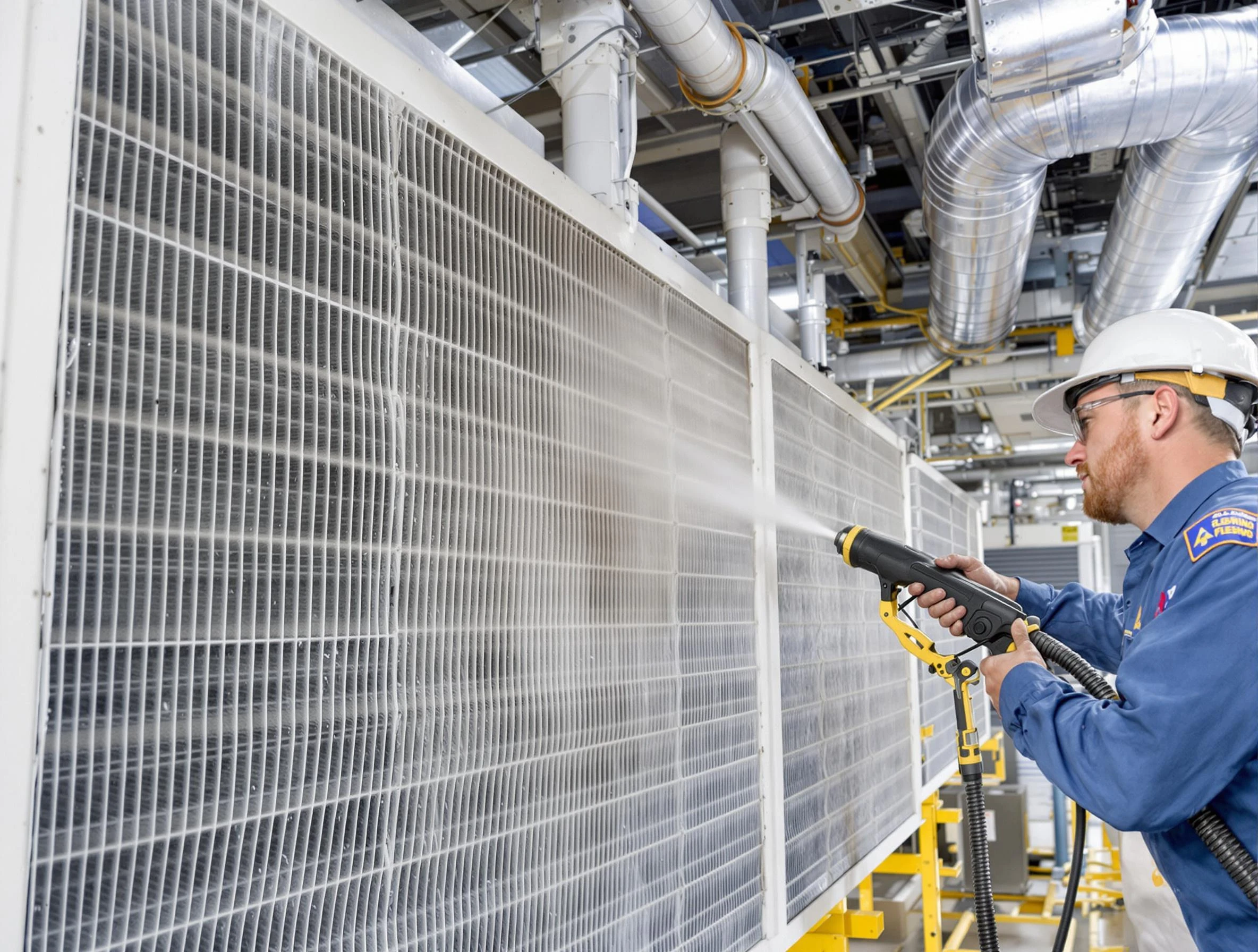 Professional commercial coil cleaning by Four Square Mile Air Duct Cleaning in Four Square Mile